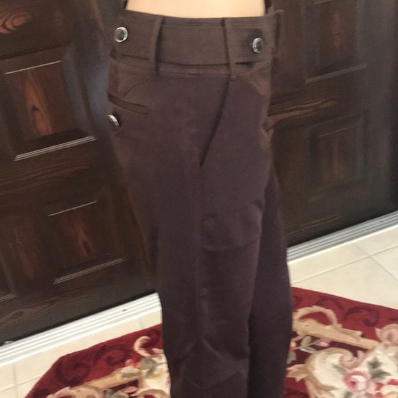 Brown pants that looks like satin NWOT SIZE1 - Picture 3 of 8
